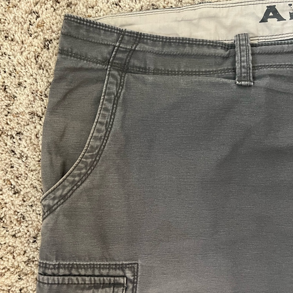 Arizona Jean Co Men’s Big & Tall Cargo Pants | Waist 48 | Grey | 100% Cotton - Picture 4 of 7